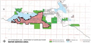 DWP service area map