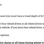 Tire requirements